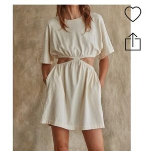 By Together Side Cutout T Shirt Mini Dress